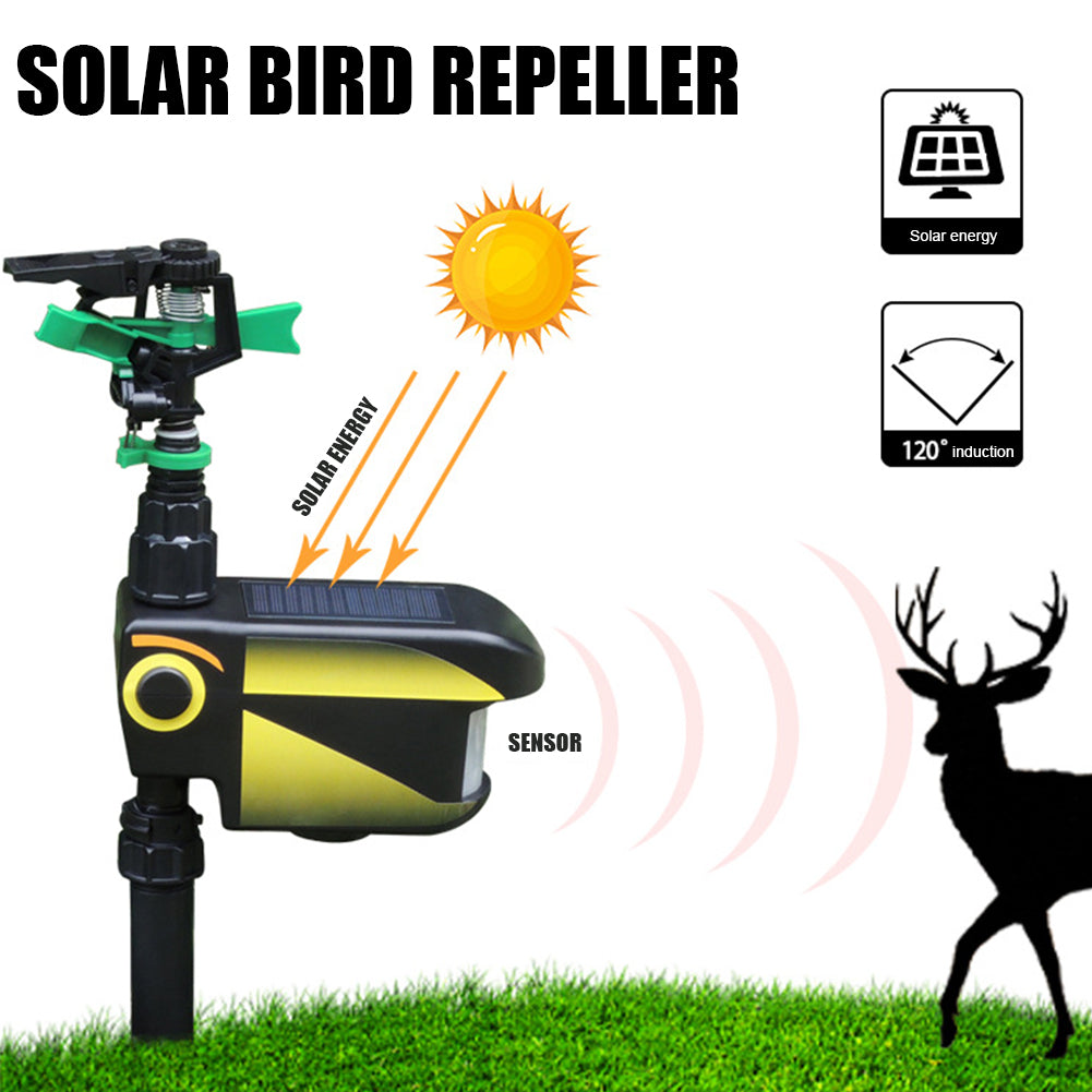 Solar Motion-Activated Sprinkler Deer & Animal Deterrent