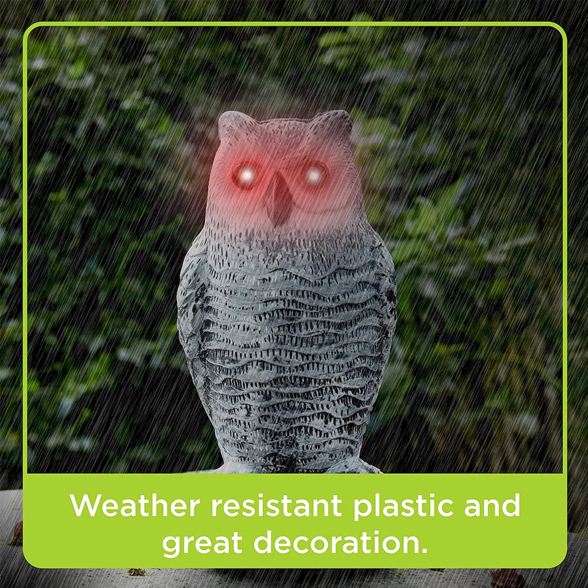 Realistic Owl Decoy – Humane Bird Repeller for Gardens