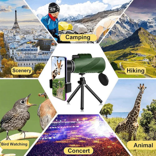 Handheld Compact Monocular with 600x Zoom